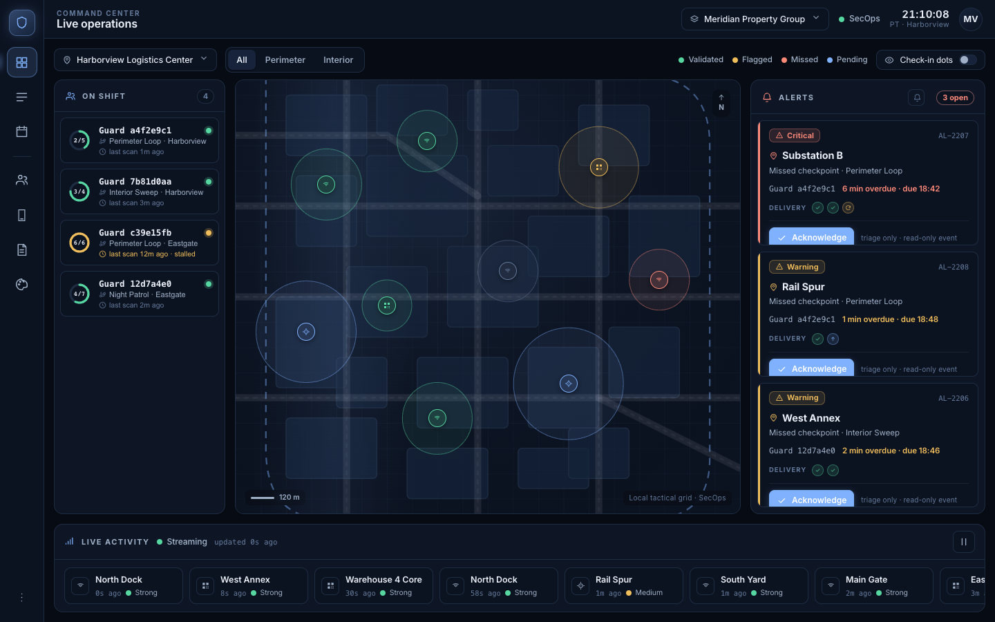 SecOps command post CAD interface